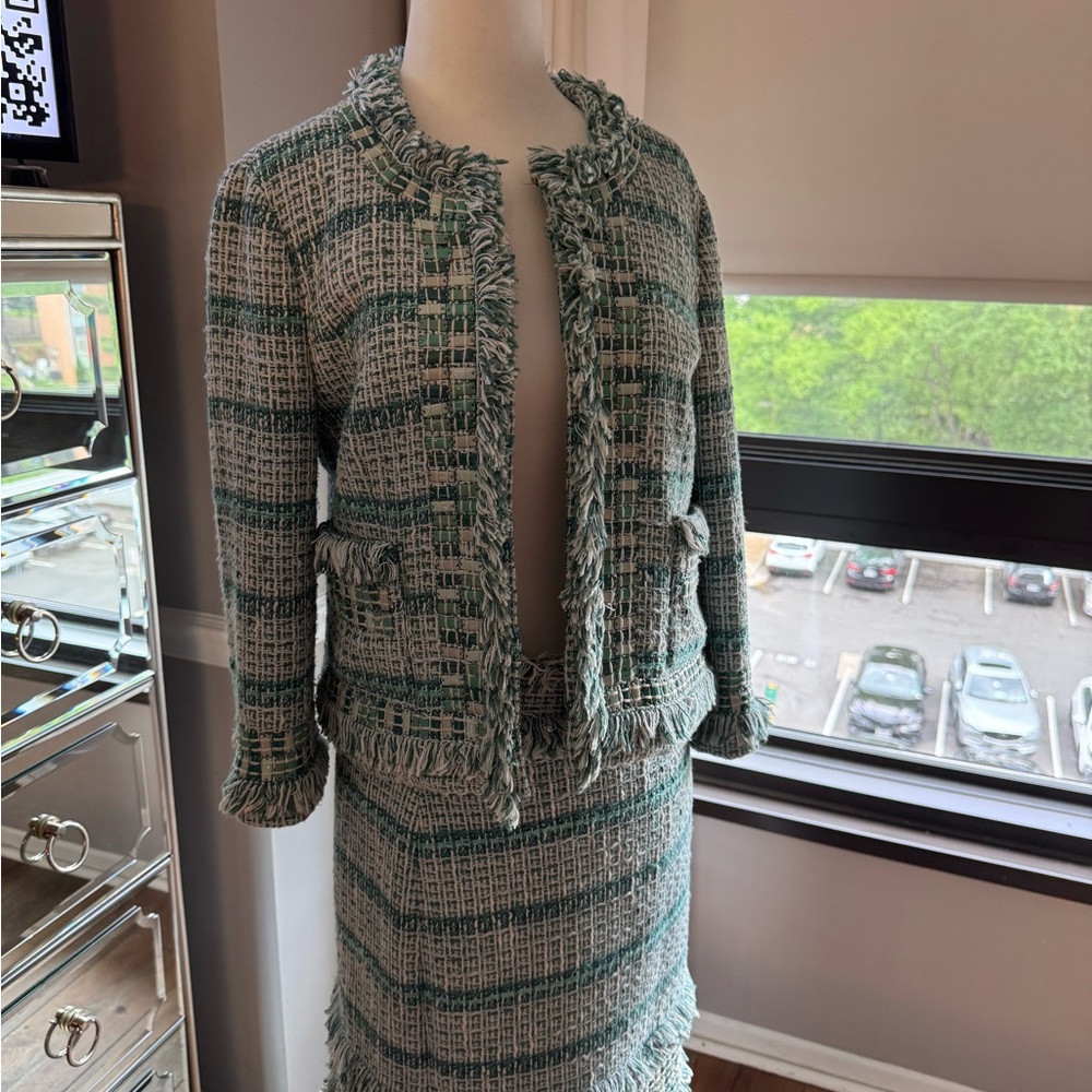 Tory Burch tweed skirt suit